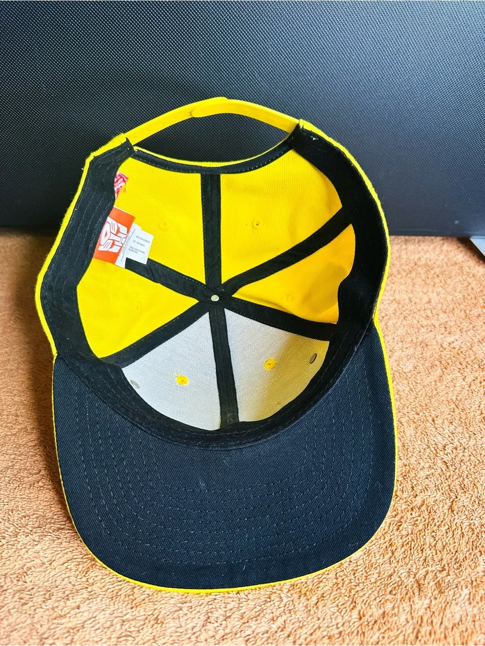 Transformers BUMBLEBEE Bricky Block Snapback Hat Cap Customizable w/ 114 Blocks!